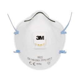 3M 8822 Cup-Shaped FFP2 Valved Dust/Mist Respirator