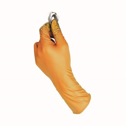 Juba Grippaz Heavy Duty Nitrile Disposable Glove Orange (Pack 50)