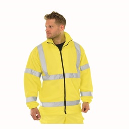 KeepSAFE High Visibility Fleece Safety Jacket Yellow
