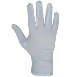 Glo64 Mens White Stretch Nylon Profile Glove