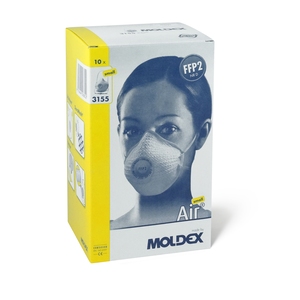 Moldex 3155 (SML) Air Mesh Valved Respirators FFP2 NR D (Pack 10)