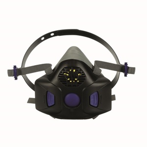 3M Secure Click Half Mask Reusable Respirator, Speaking Diaphragm, Medium, HF-802SD
