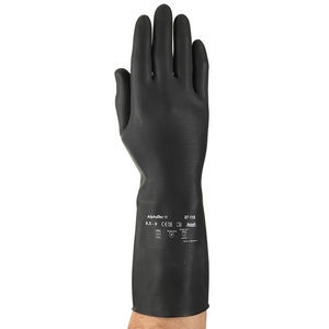Ansell AlphaTec 87-118 Heavy Duty Rubber Chemical Resistant Gauntlet