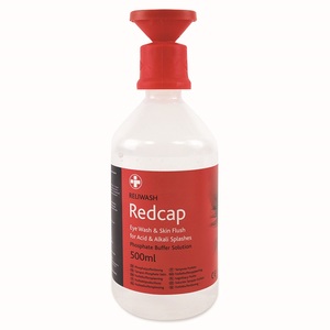 Redcap Reliwash Eye Wash and Skin Flush Solution With Eye Cap Bath 500ml 5990