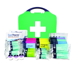 Reliance Medical 3402 Large Workplace First Aid Kit in Glow In The Dark Aura Box BS8599-1