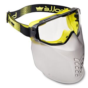 Bolle UNIVGN10W Clear Vented Goggle PC/TPR Black/Yellow
