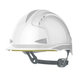 JSP AJB160-400-100 EVOLite CR2 Slip Ratchet Vented Helmet White
