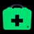 Reliance Medical 3401 Medium Workplace First Aid Kit in Glow In The Dark Aura Box BS8599-1