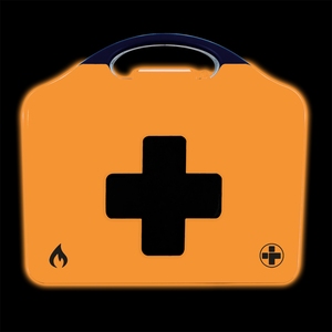Reliance Medical 3420 Burns First Aid Kit in Glow In The Dark Aura Box