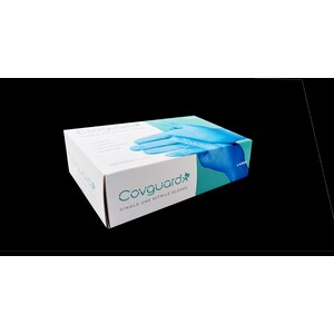 Covguard Nitrile Disposable Gloves Powder Free Blue (Box 100)