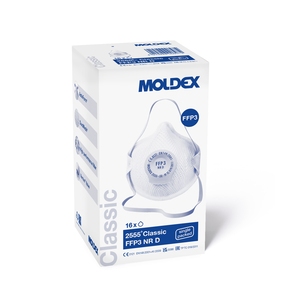 Moldex 2555-16 Classic Mesh Valved Disposable Respirator FFP3 (Pack 16)